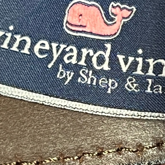 NWT VINEYARD VINES mens Leather Vineyard Whale Club Royal Blue Belt Sz 34 - Picture 3 of 8